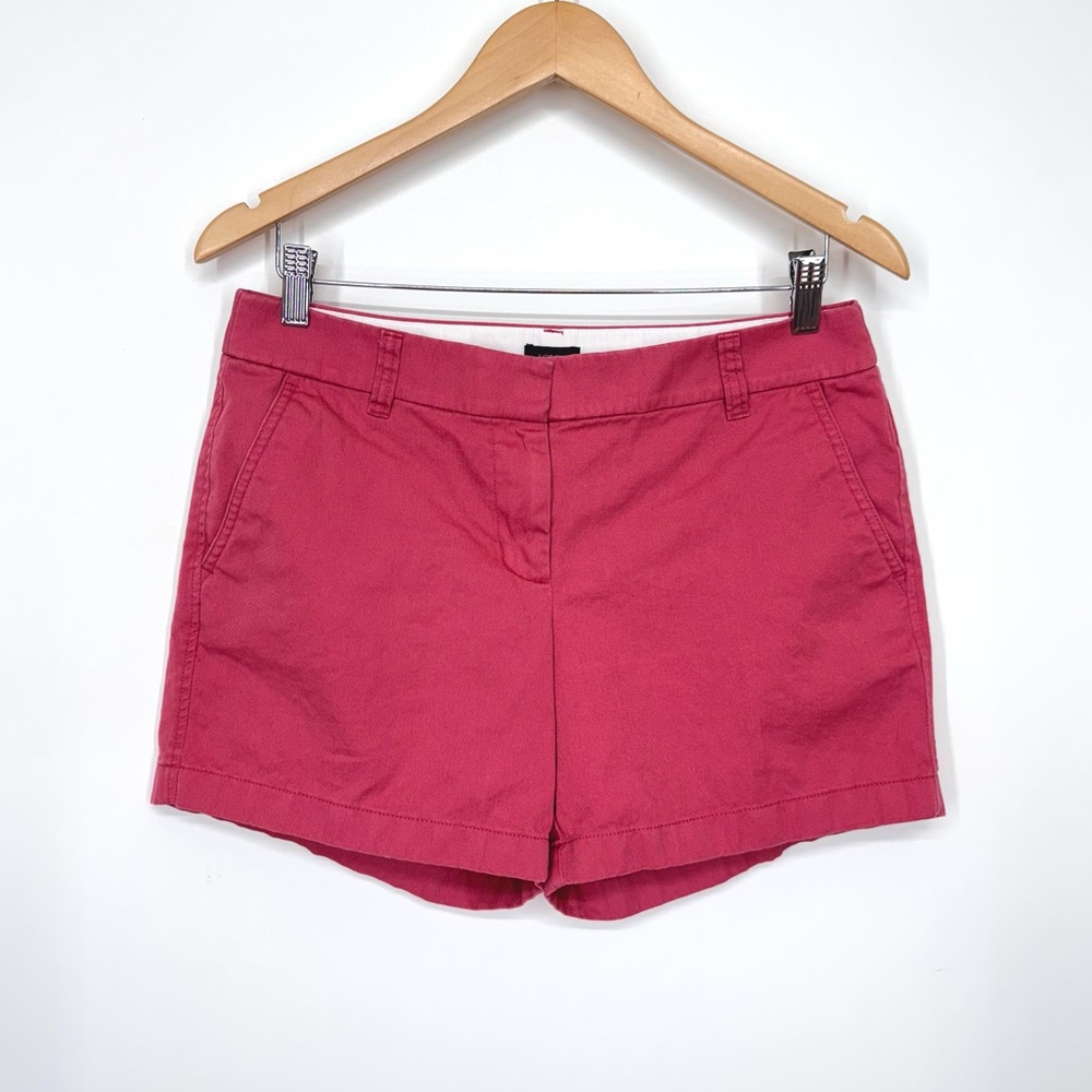 J. Crew Factory Re-Imagined Dusty Rose Preppy Classic Chino Shorts Size 6